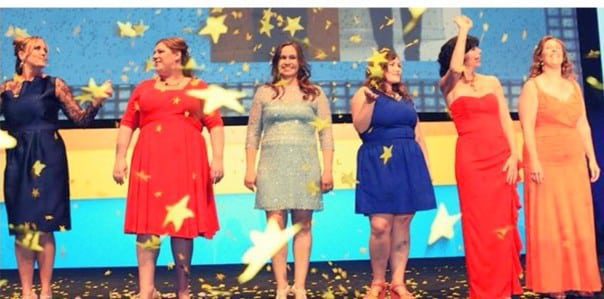 Arbonne weight loss management contestants at 2014 Arbonne talent show in Las Vegas, Nevada. styled by Albert Mendonca and Rayne Parivs). 