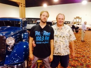 Brother Erik Hagstrom, singer of The Cocanuts and Daddy Wayne at a Car Show.